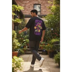 Alab Discovery Awaits T-Shirt with Colorful Mushroom Design